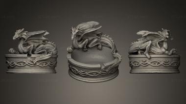Jewelry rings Dragon Ashtray 3d model
